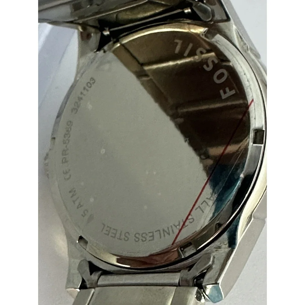 Fossil Bud Light PR-5369 NFL Football Beer Sponsor Mens Watch New Battery‎ 43MM